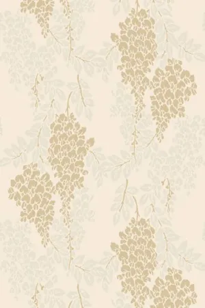 Farrow & Ball Wallpaper Wisteria BP2204 Light Beige / Grey / Cream