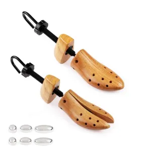 FootFitter Professional 2-Way Shoe Stretcher Set - Pair of Shoe Stretcher