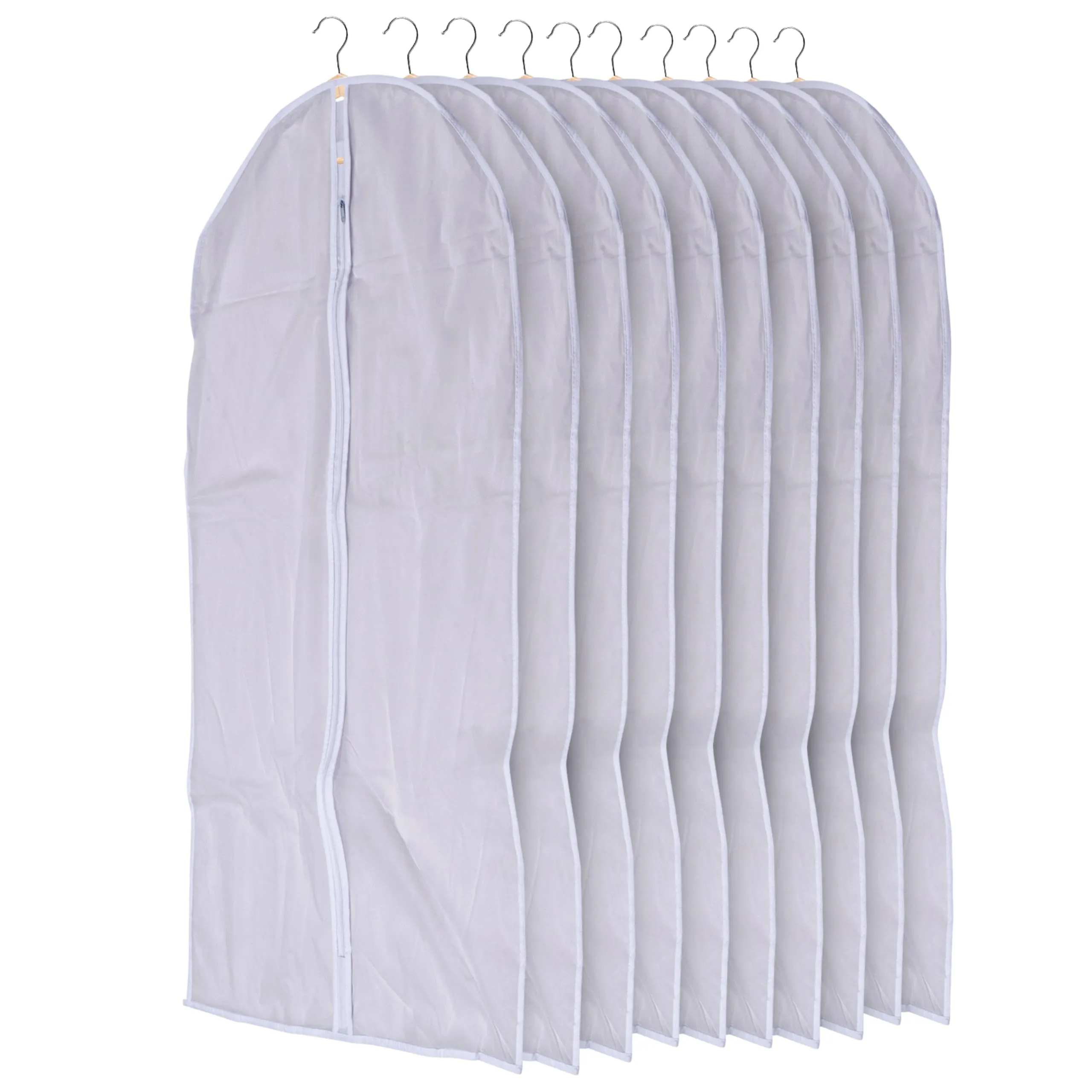 Garment Bags Hanging Clothes - Transparent White Clothes Travel Storage Bags