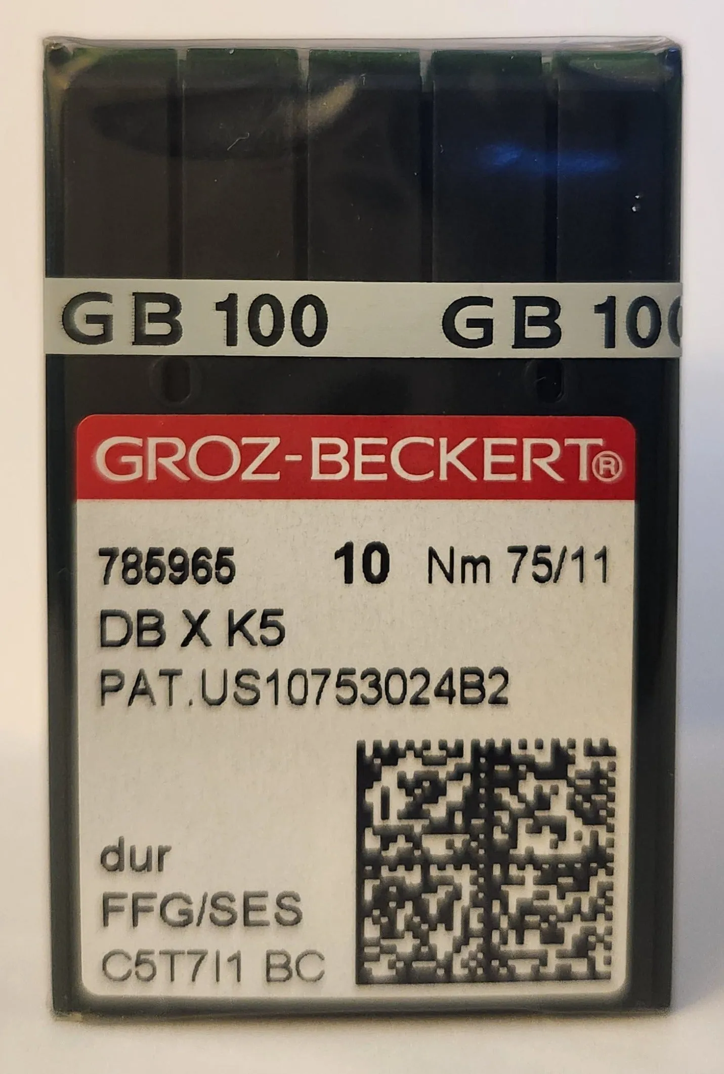 Groz Beckert GB-DBXK5FFG | Round Shank | Large Eye | Ball Point | Commercial Embroidery Needle | Chrome | 100/bx