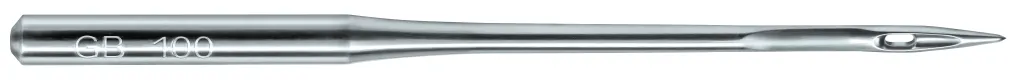 Groz Beckert GB-DBXK5FFG | Round Shank | Large Eye | Ball Point | Commercial Embroidery Needle | Chrome | 100/bx