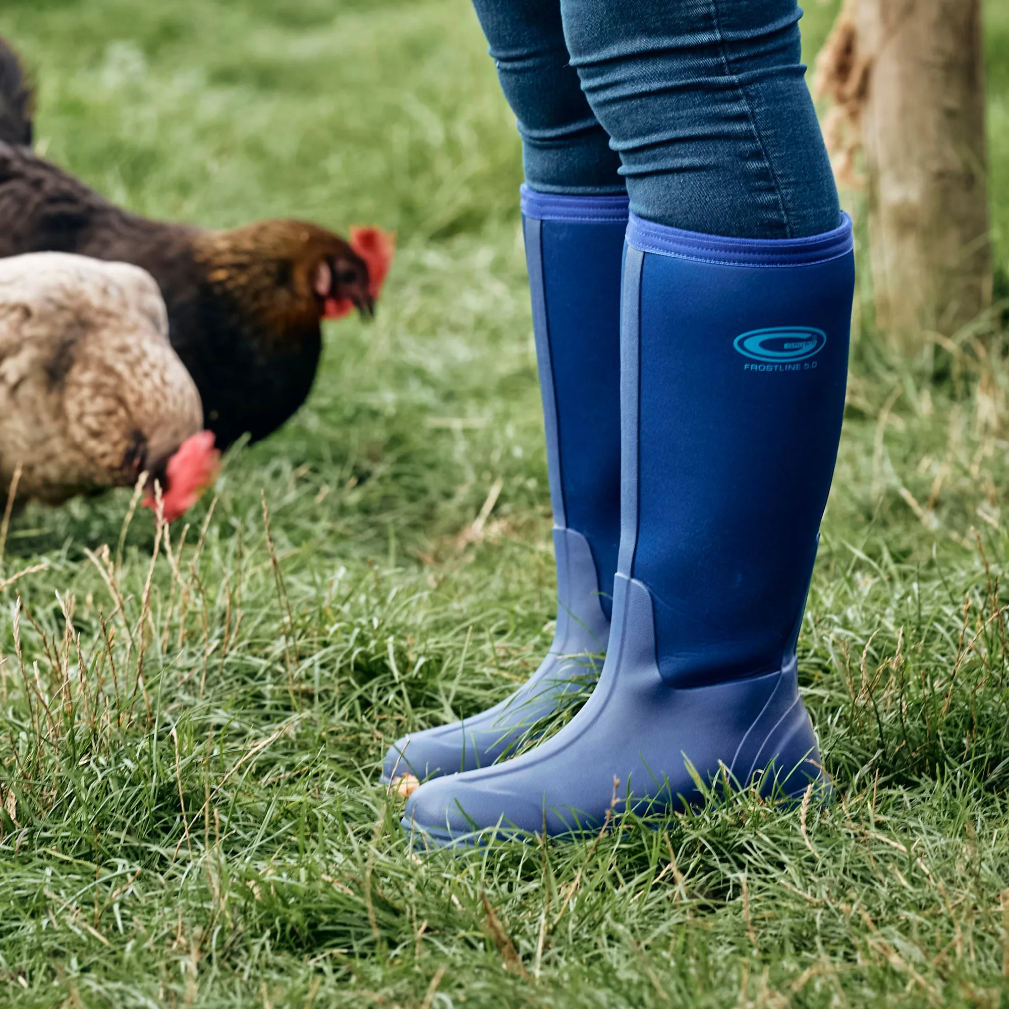 Grubs Boots Frostline Classic Wellies Womens - Blue