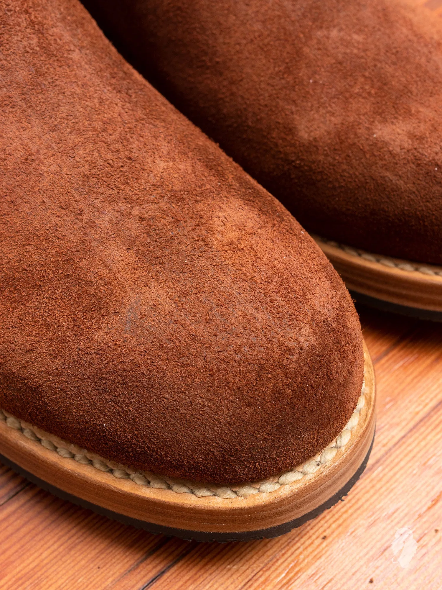 Hand Sewn Chelsea Boot in Brown Suede