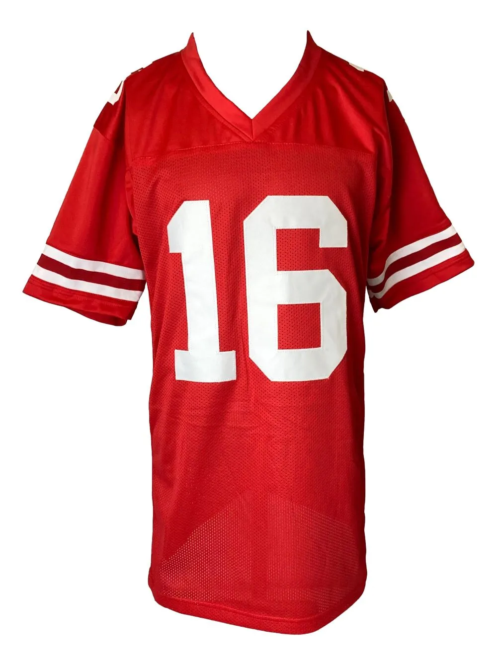 Joe Montana San Francisco Signed Red Football Jersey Tristar