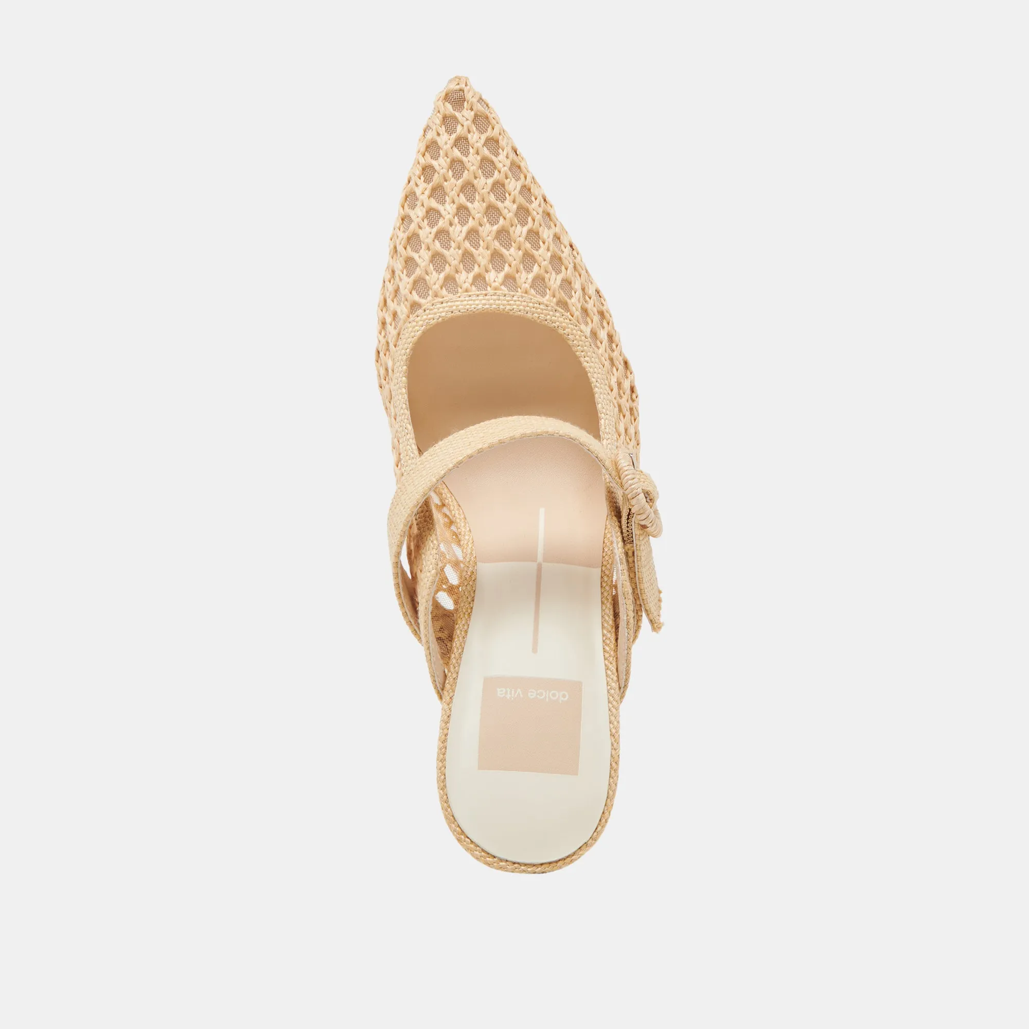 KEEKEE HEELS LT NATURAL WOVEN RAFFIA