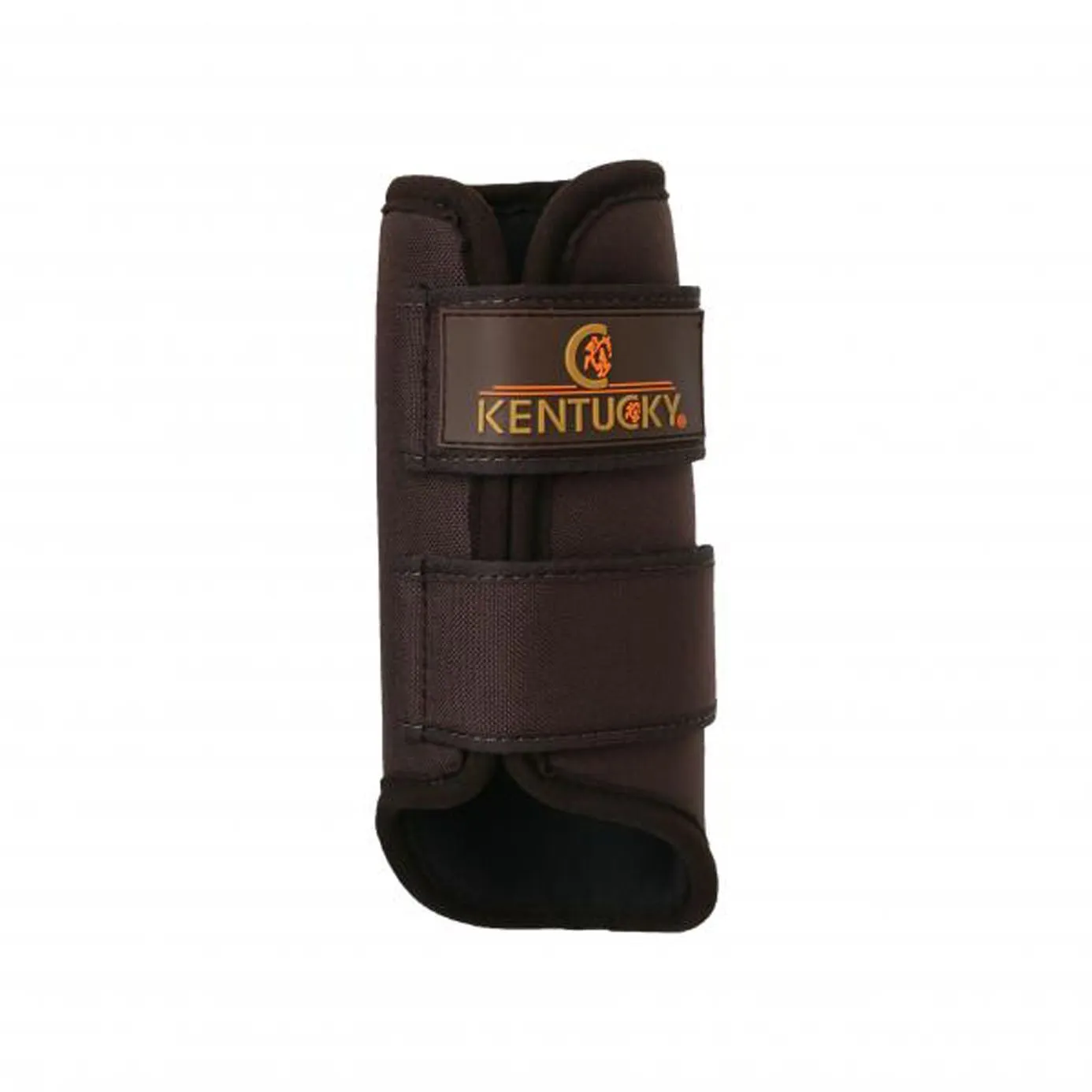 Kentucky Horsewear 3D Spacer Brushing Boots Front - Brown