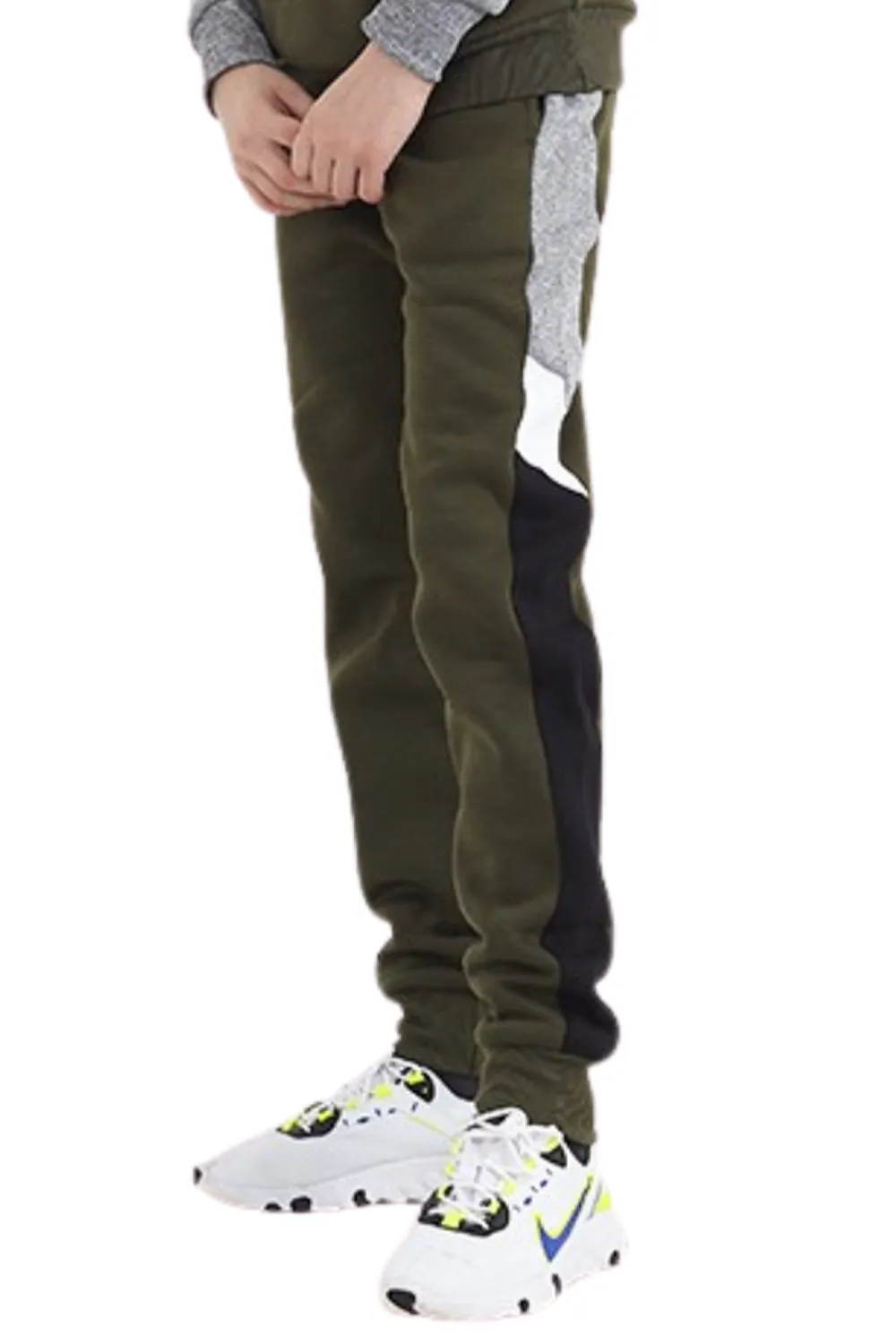 Kids Khaki Fleece Jogging Bottoms