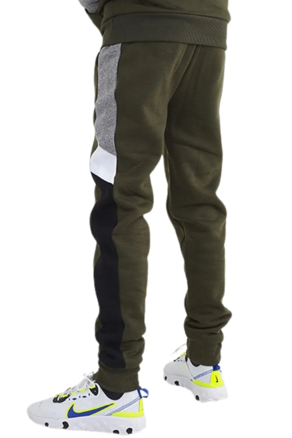 Kids Khaki Fleece Jogging Bottoms