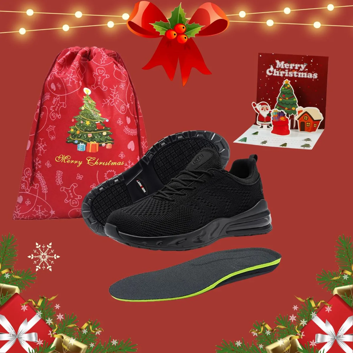 Larnmern Slip Resistant Work Shoes Gift Bundle For Women