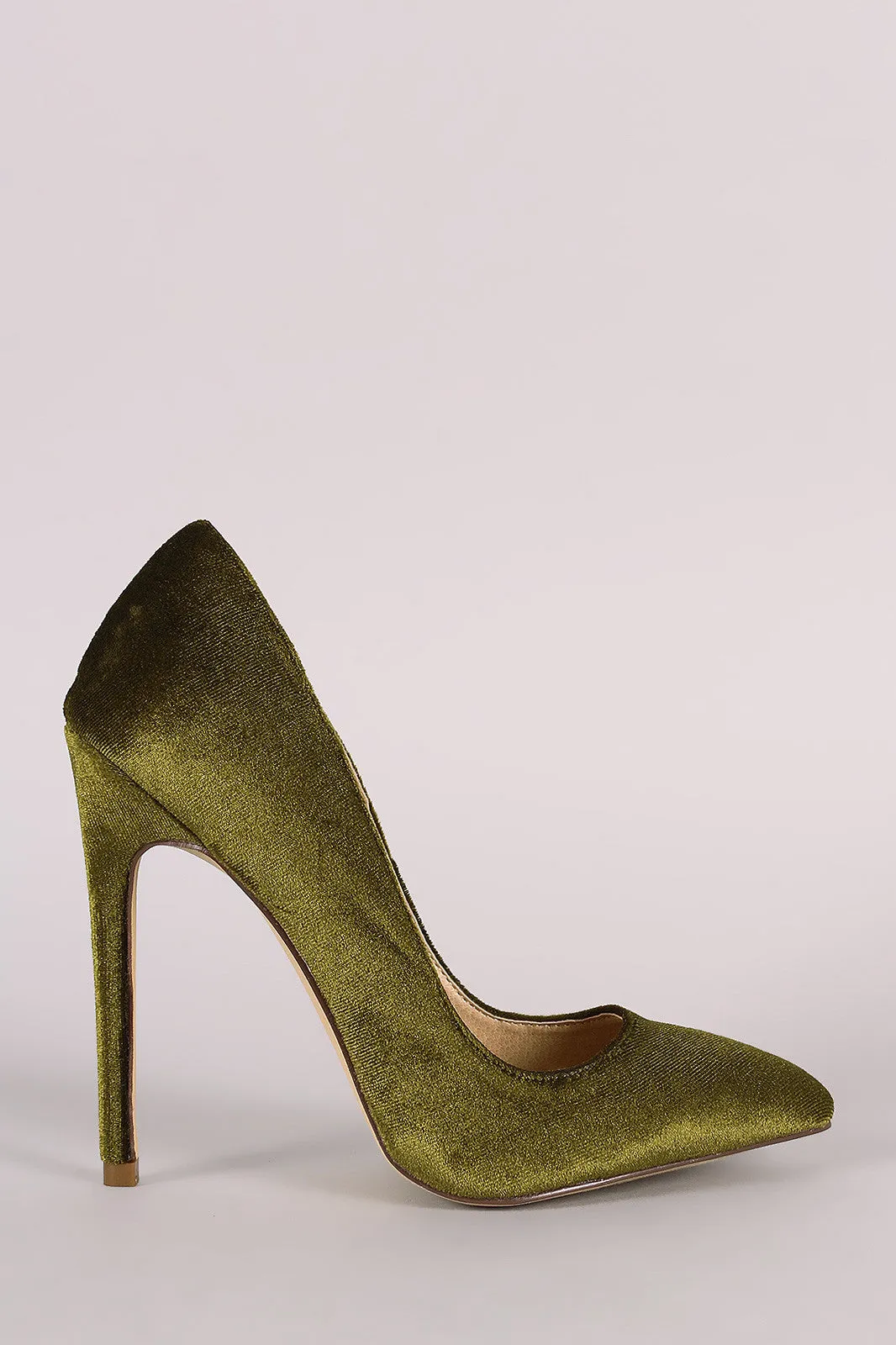 Liliana Velvet Pointy Toe Stiletto Pump