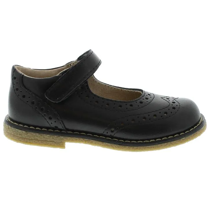 Lydia Mary Jane Dress Shoe - Black Leather