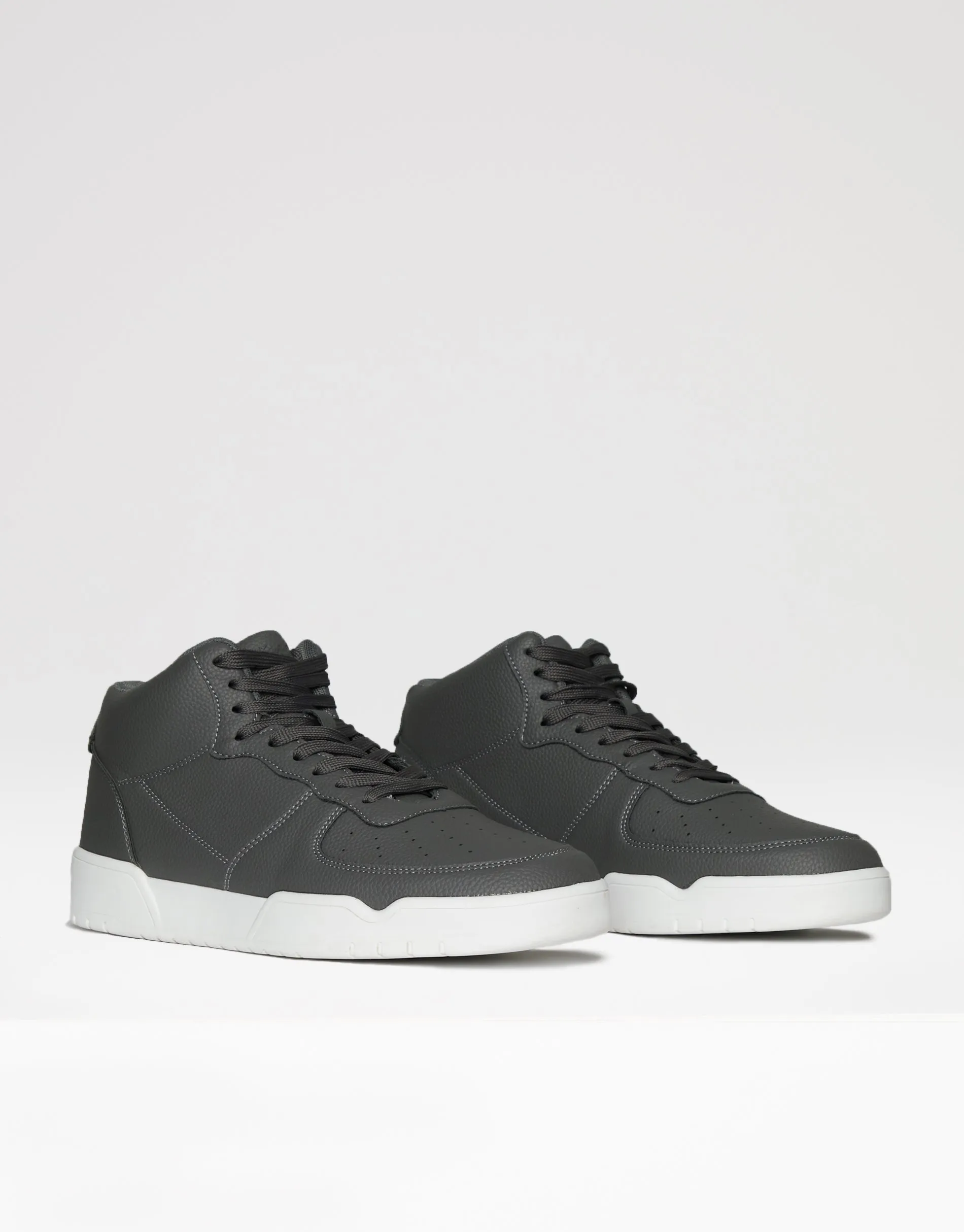 Men's Charcoal Classic High Top Trainers