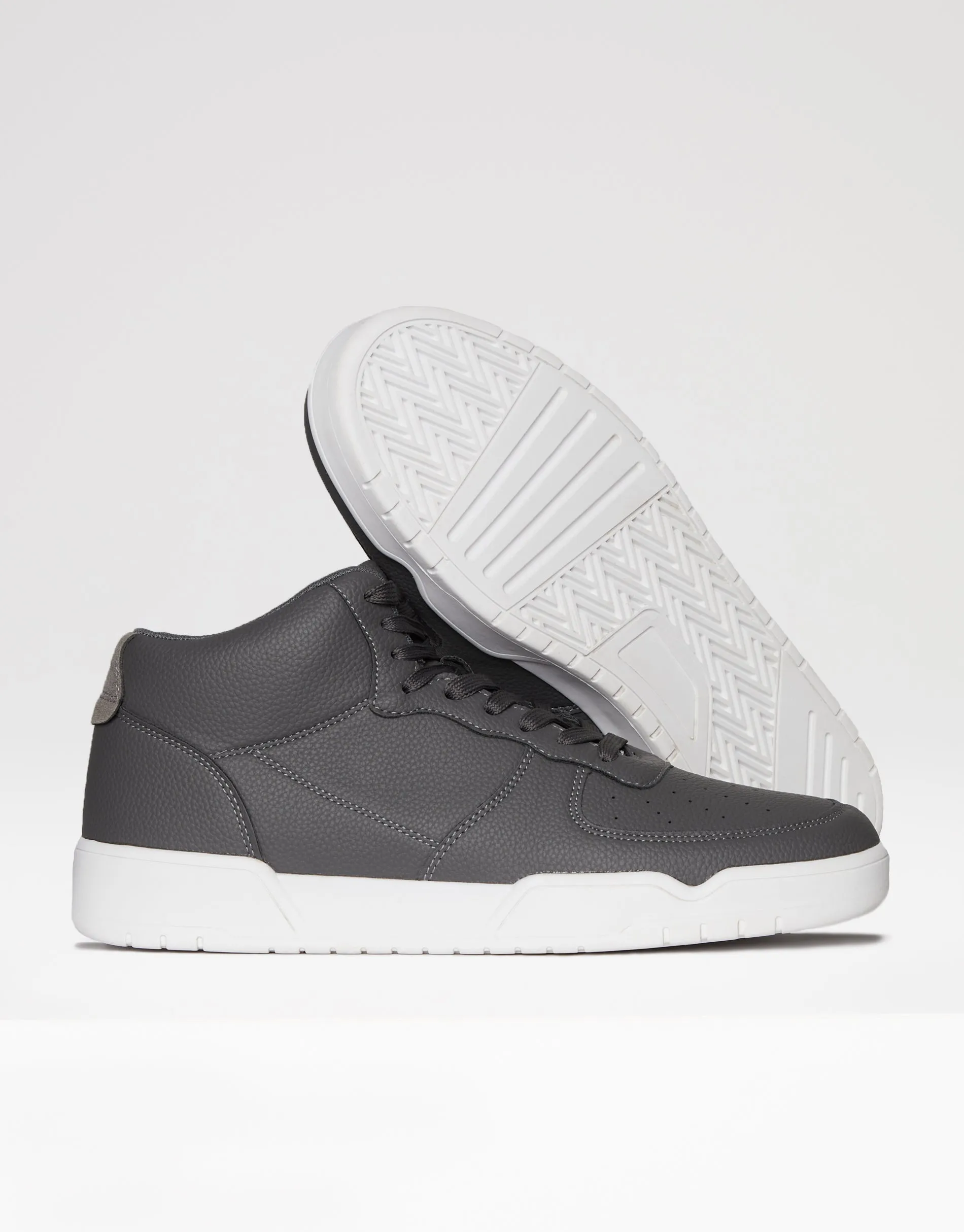 Men's Charcoal Classic High Top Trainers