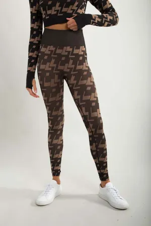 Mono B Seamless Geometric Print Leggings