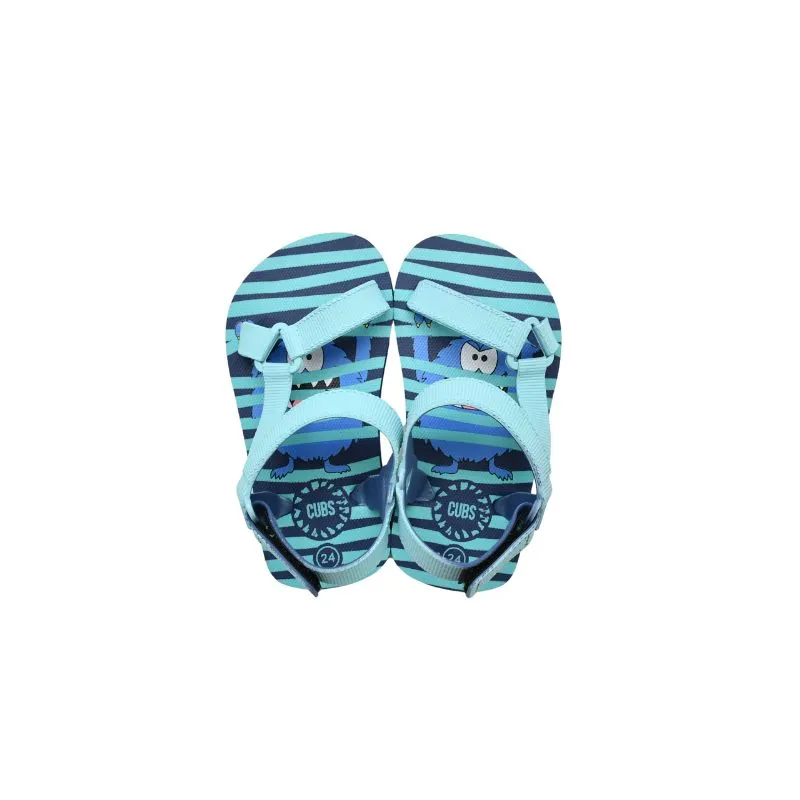 Monster Stripes Boys Sporty Sling Sandals