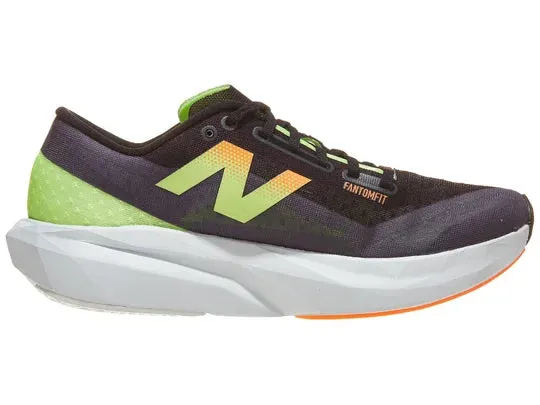 New Balance | FuelCell Rebel v4 | Men's | Black/Graphite/White Peach/Bleached Lime Glo