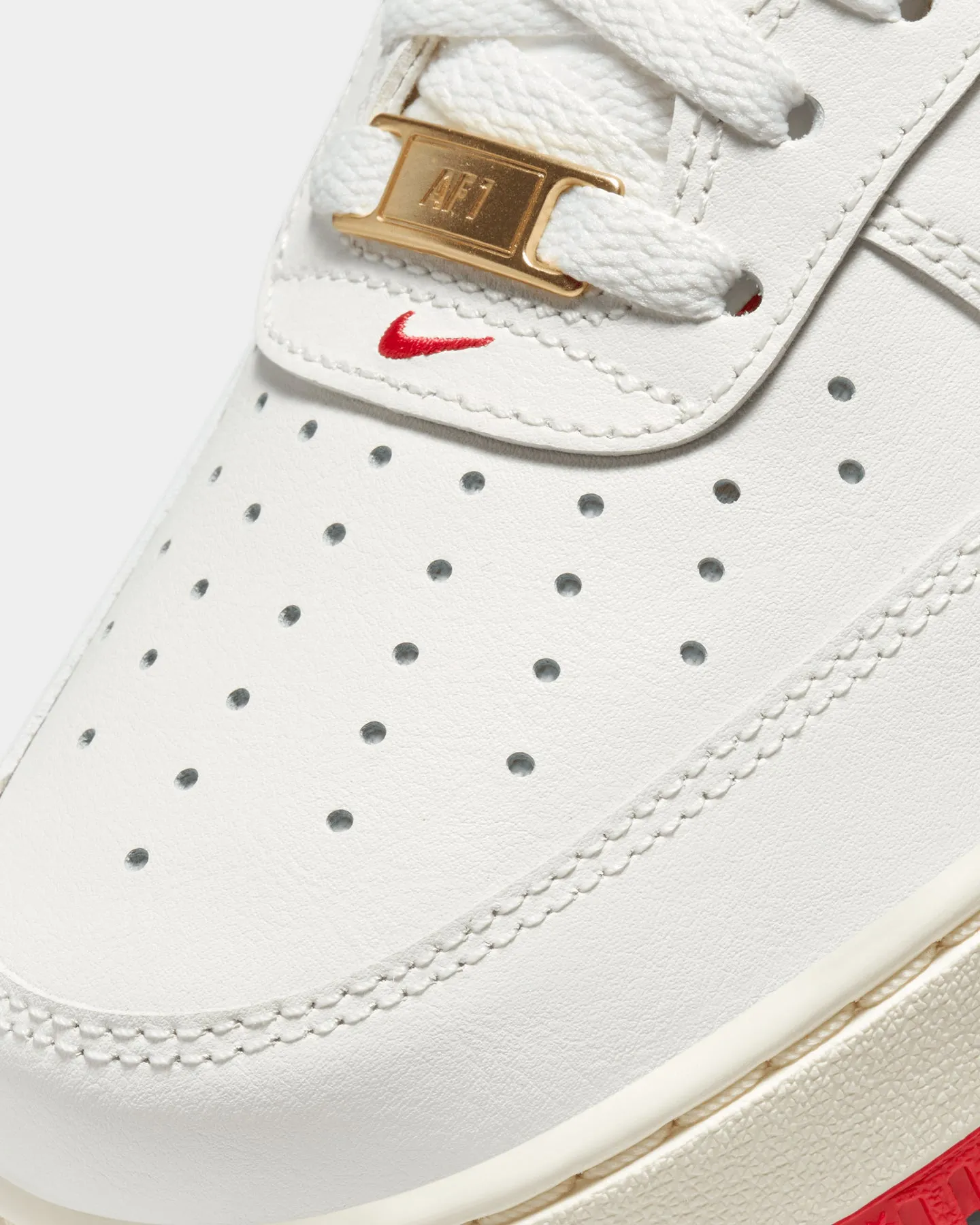 Nike Air Force 1 '07 "Athletic Department" Sail/University Red