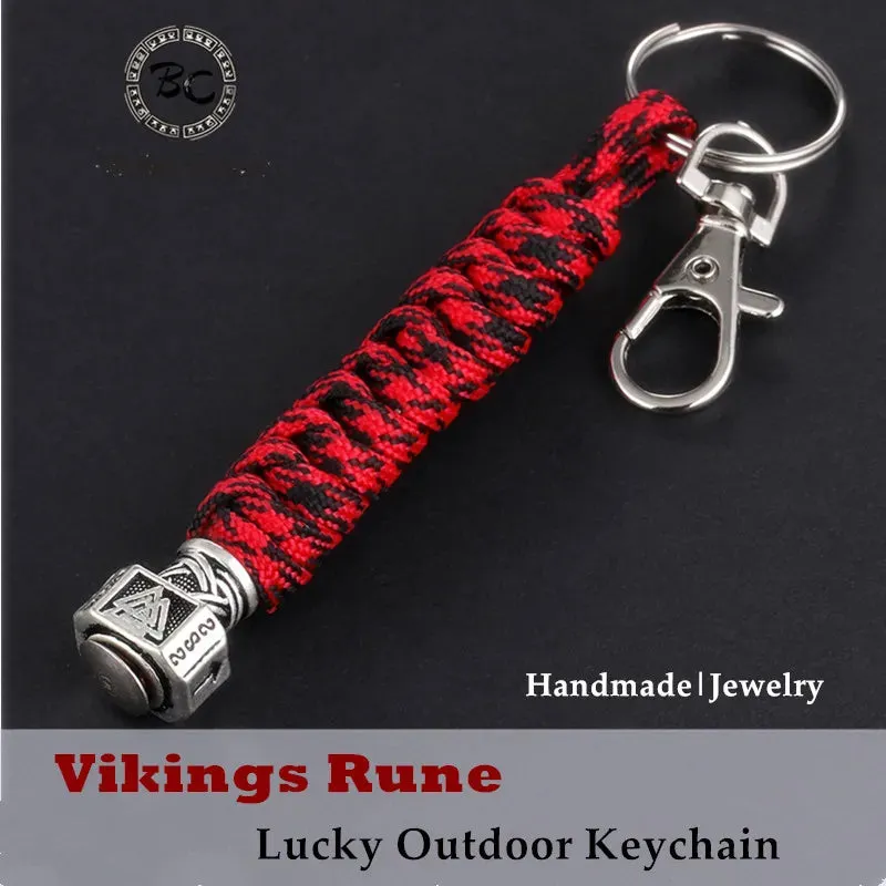 Paracord Steel Ball Monkey Fist with a handle