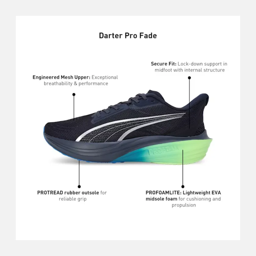 Puma Darter Pro Fade Men's Running Shoes -Navy-Bluemazing