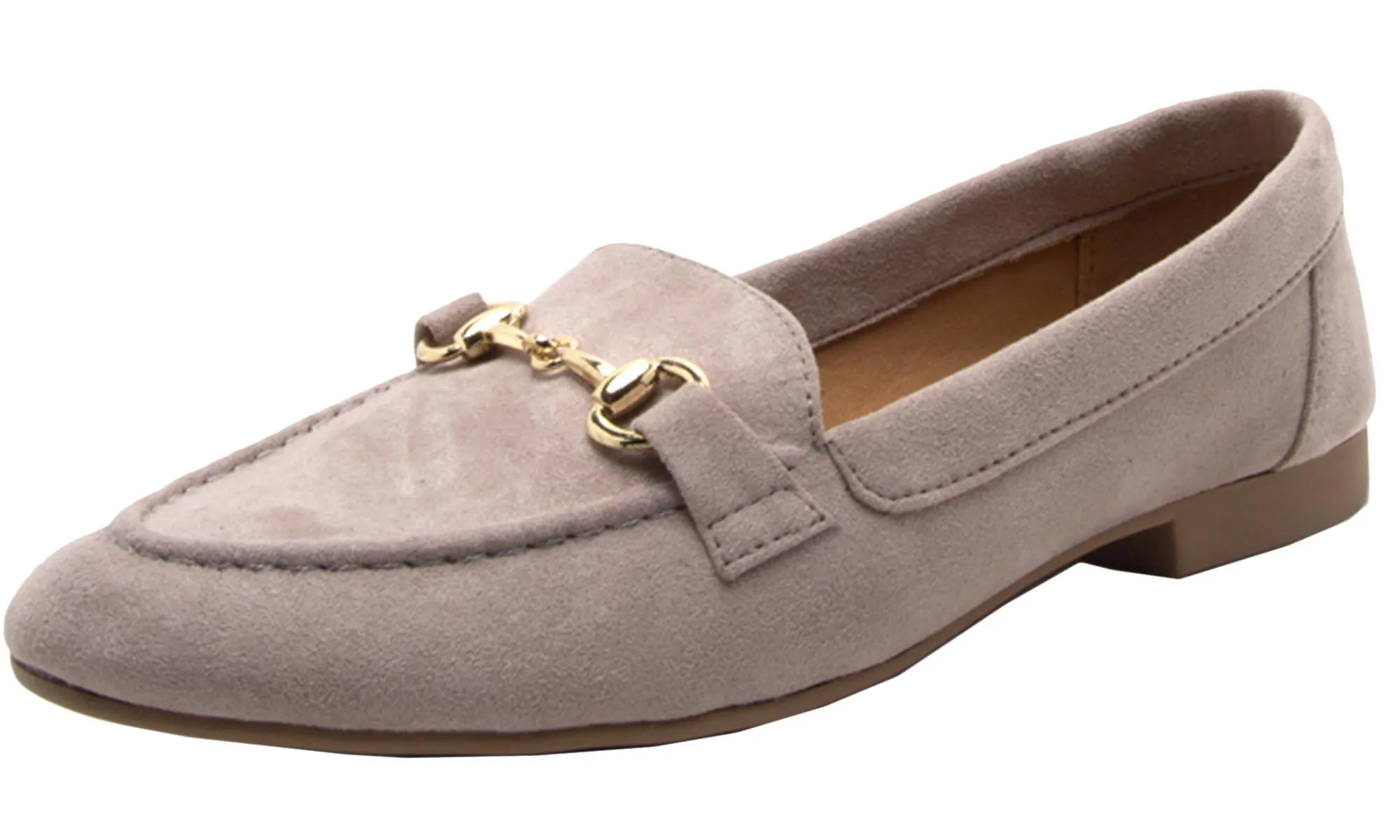 Qupid Women's Horse Bit Slip On Loafer Flat