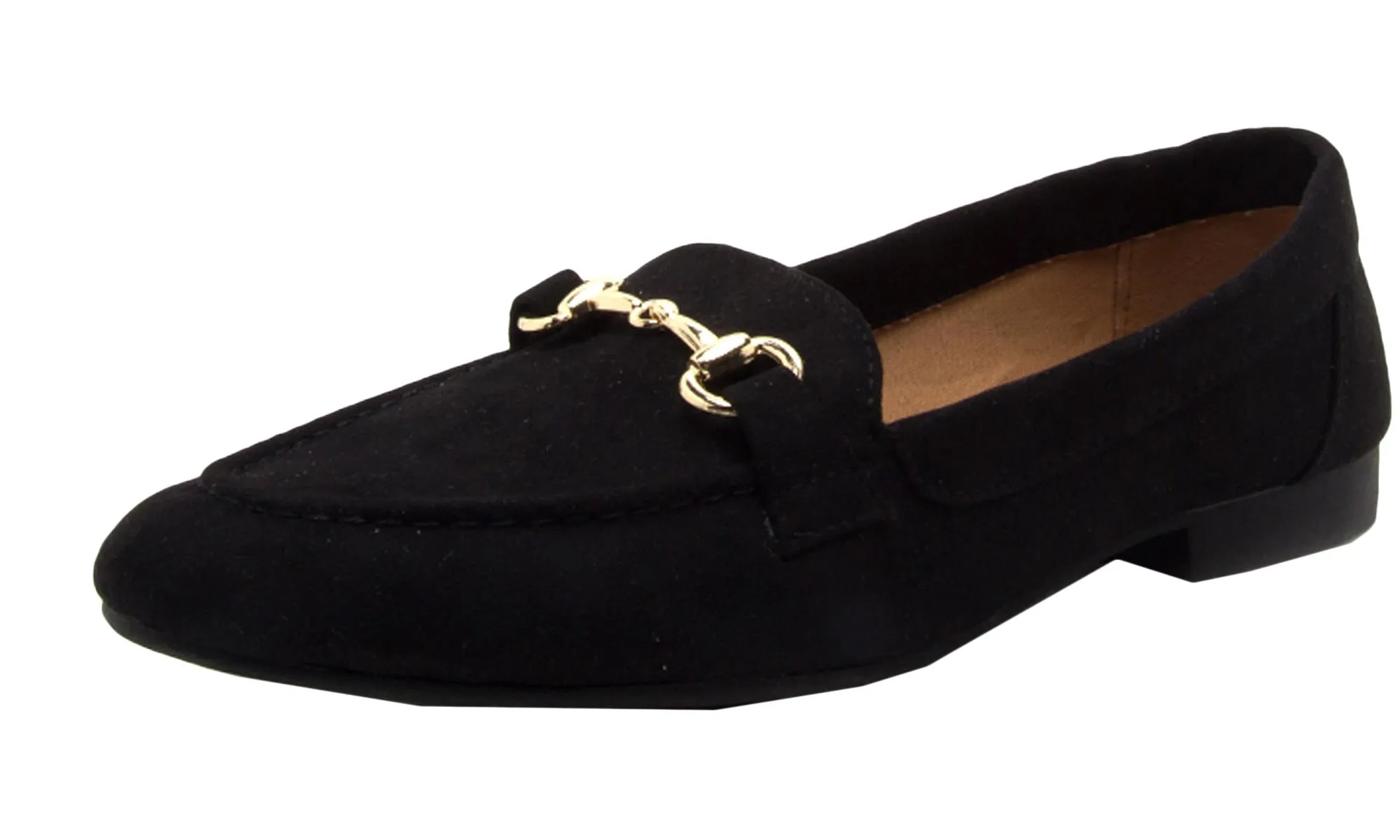 Qupid Women's Horse Bit Slip On Loafer Flat