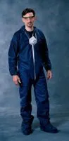 Radnor Blue Spunbond Polypropylene Disposable Coveralls