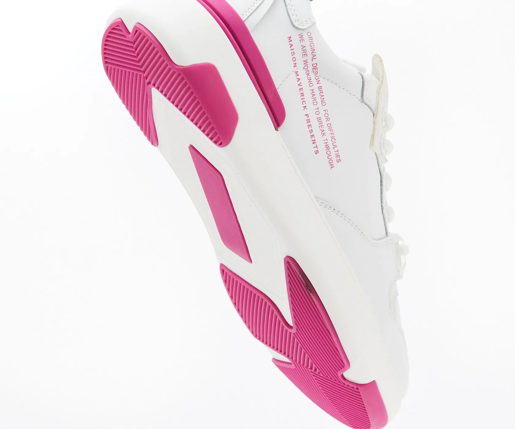 Retro Type Basketball Shoes - White/Pink