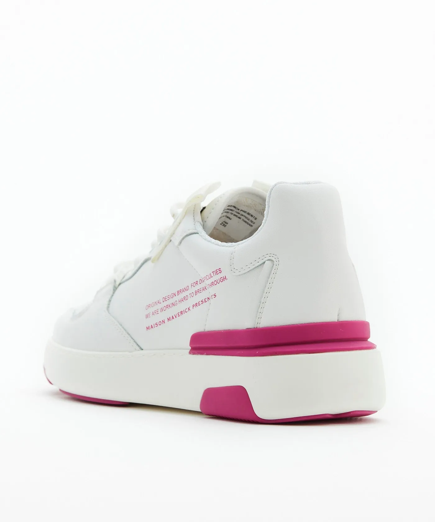 Retro Type Basketball Shoes - White/Pink