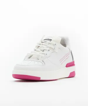 Retro Type Basketball Shoes - White/Pink