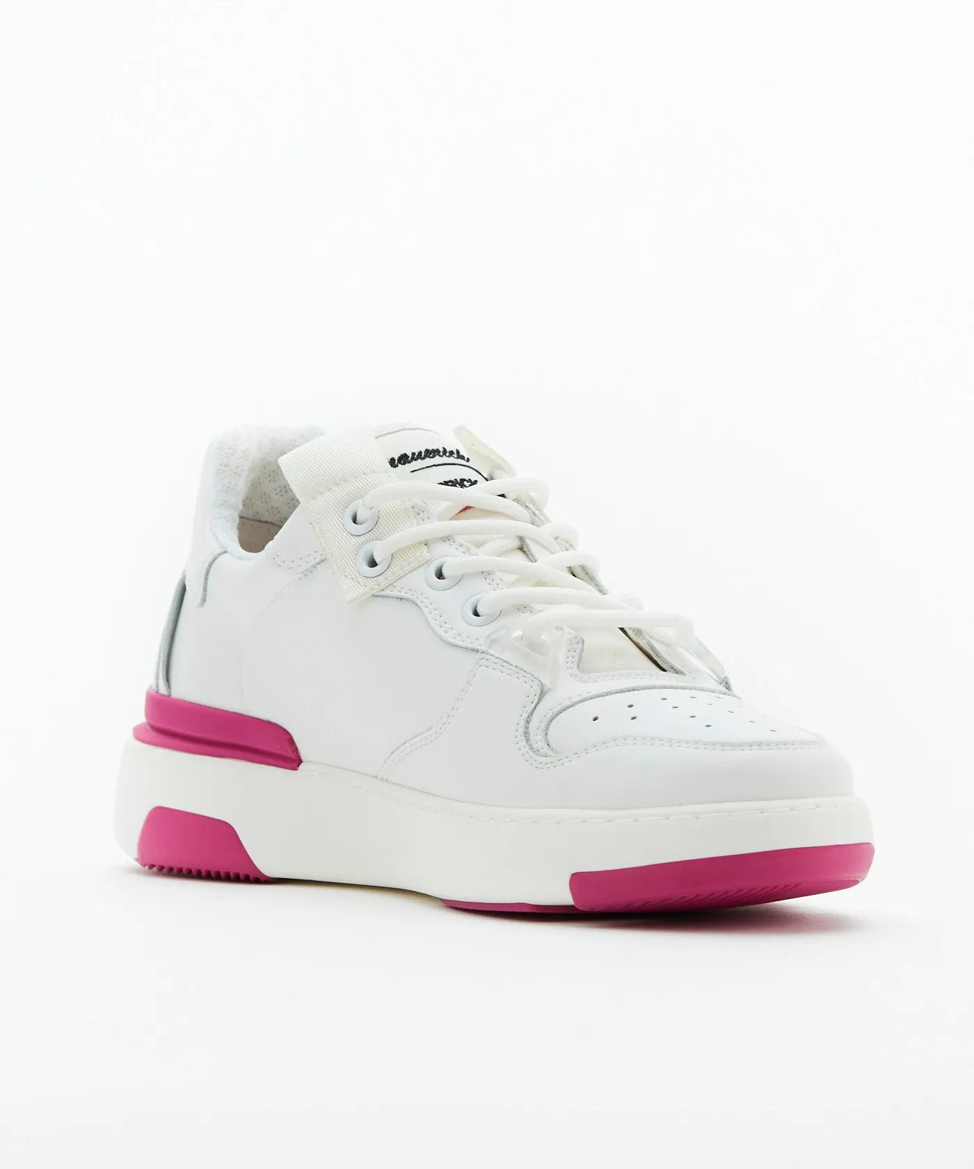 Retro Type Basketball Shoes - White/Pink