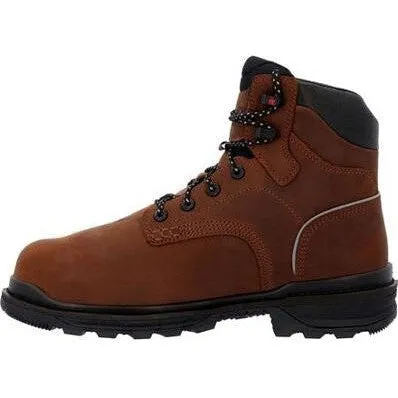 Rocky Men's Rams Horn 6" Comp Toe WP Work Boot -Crazy Horse- RKK0440