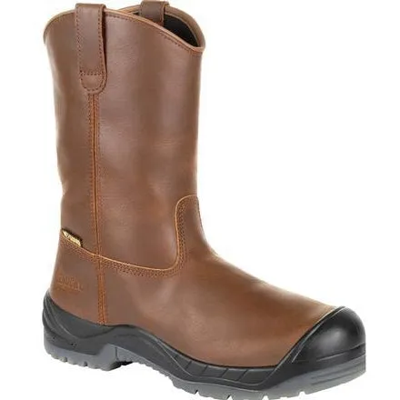 Rocky Men's Worksmart 11" Comp Toe Metgaurd WP Work Boot - Brown RKK0264