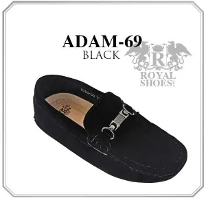 Royal Shoes Black Velvet Loafer Boys Shoe adam69