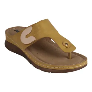 Sam Yellow Thong Flat Sandals