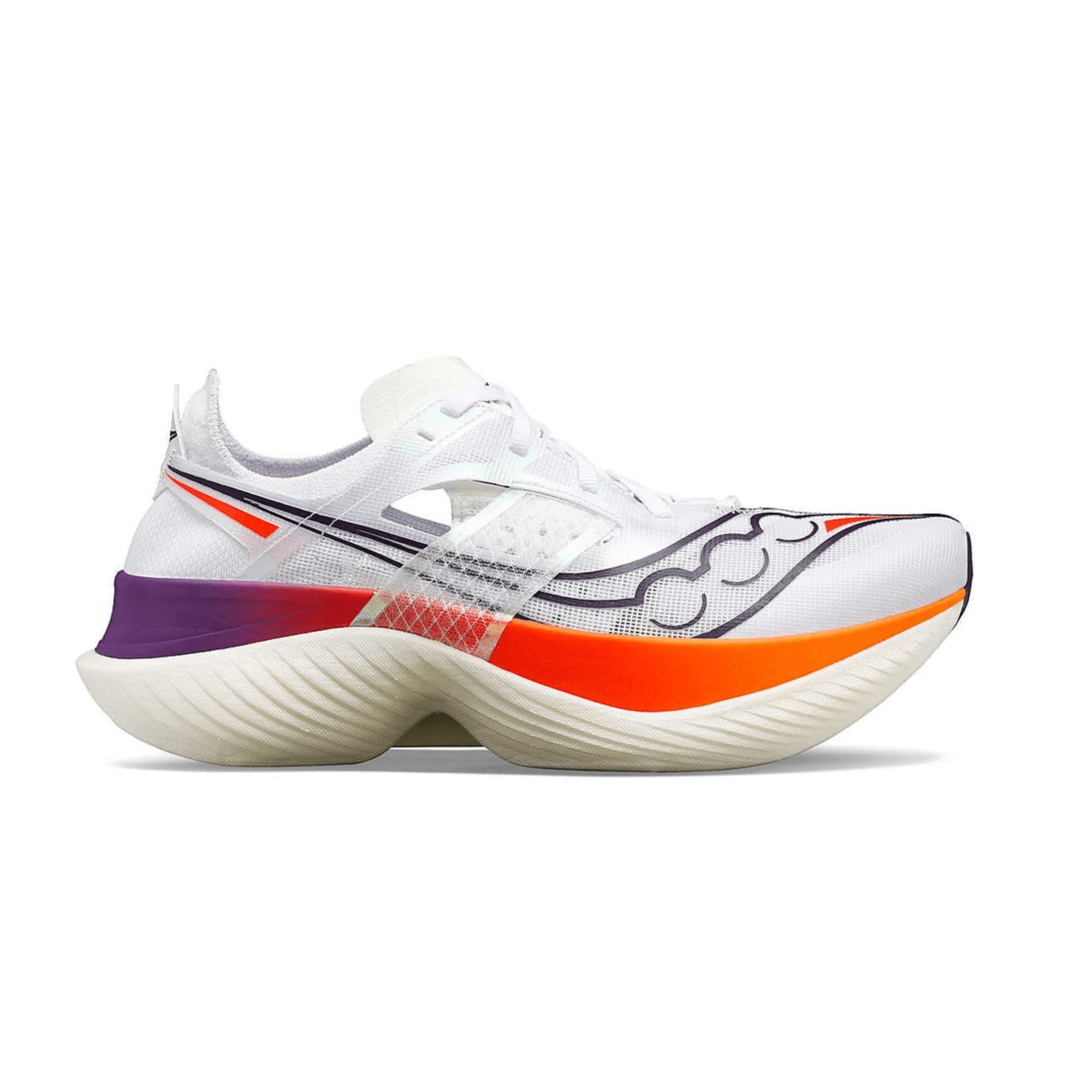 Saucony Men's Endorphin Elite Road Running Shoes (White/ Vizired)