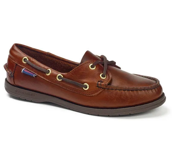 Sebago Womens Victory Shoe Brown Gum