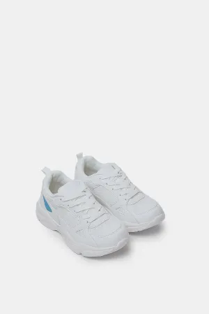 Senior Girls White Chunky Trainer