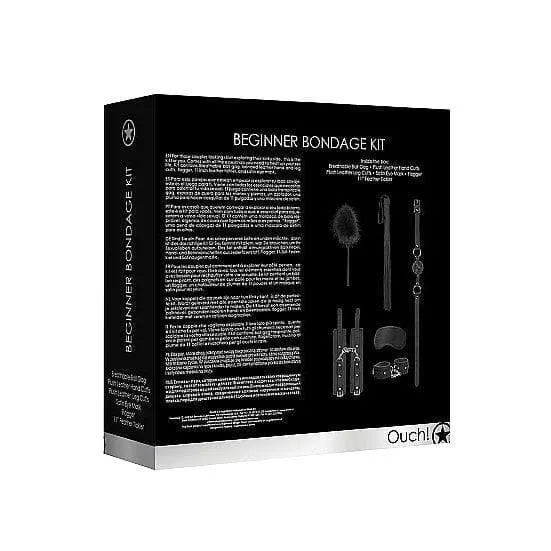 Shots Ouch! 6-Piece Beginner Bondage Kit Black