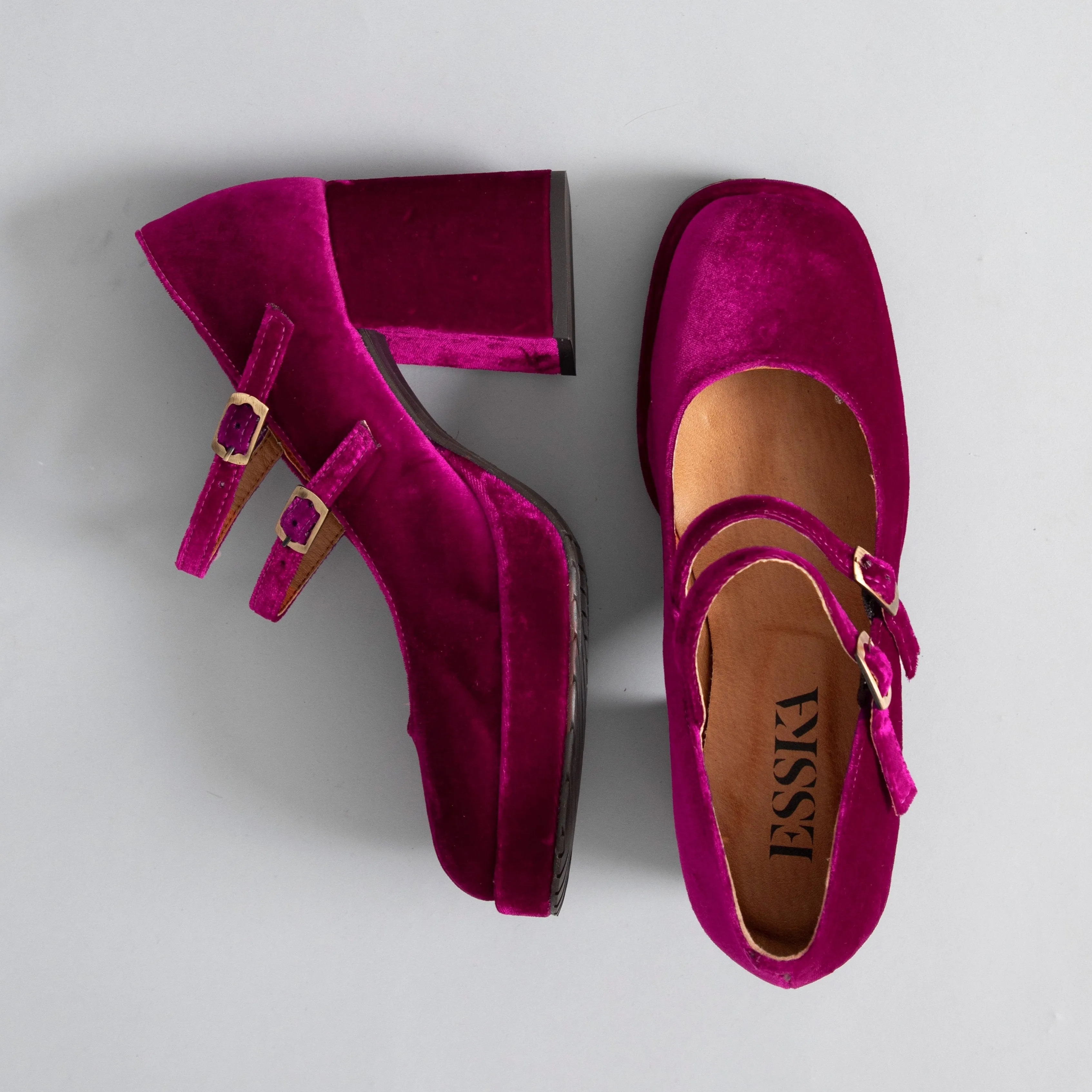 Sienna Vegan Velvet Magenta