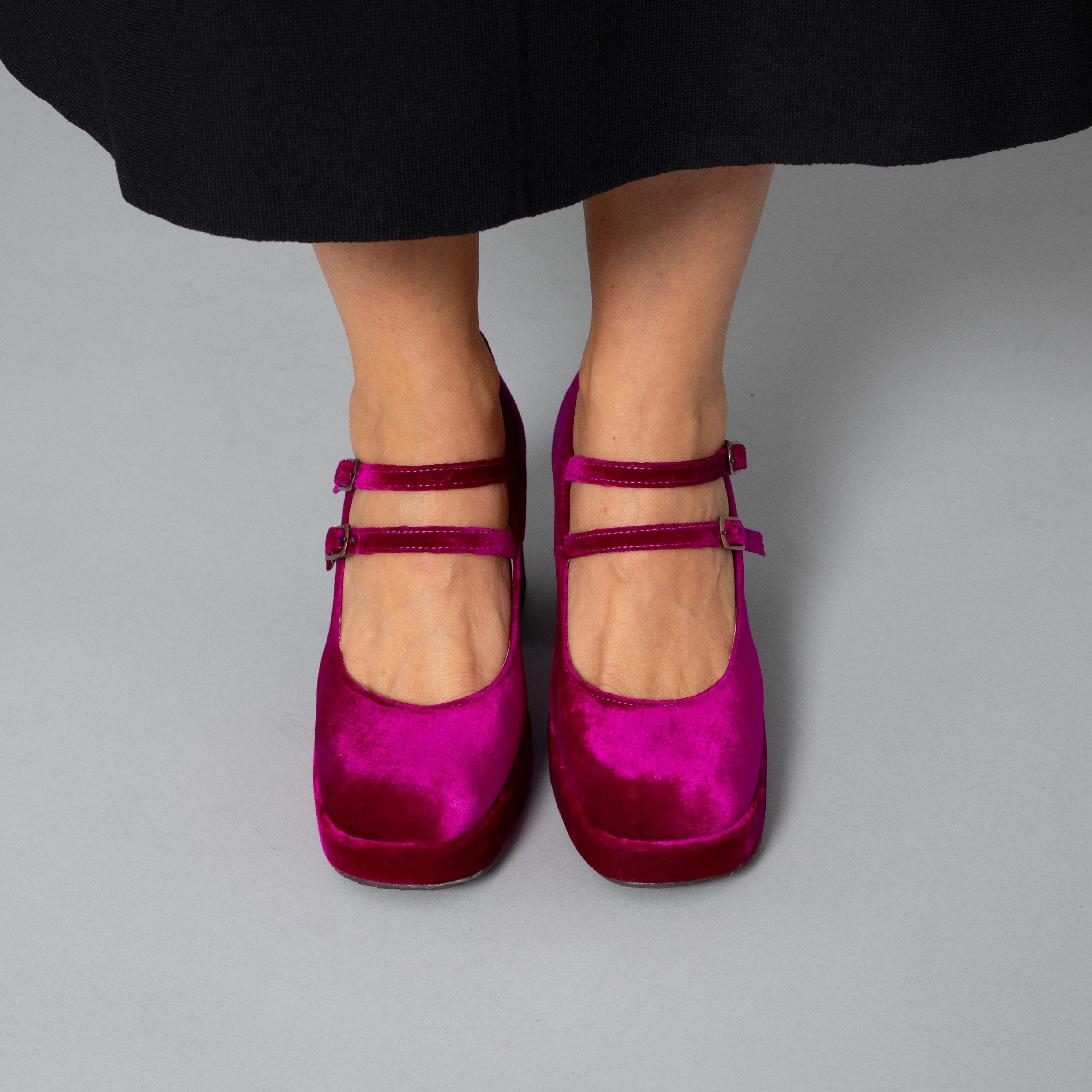 Sienna Vegan Velvet Magenta