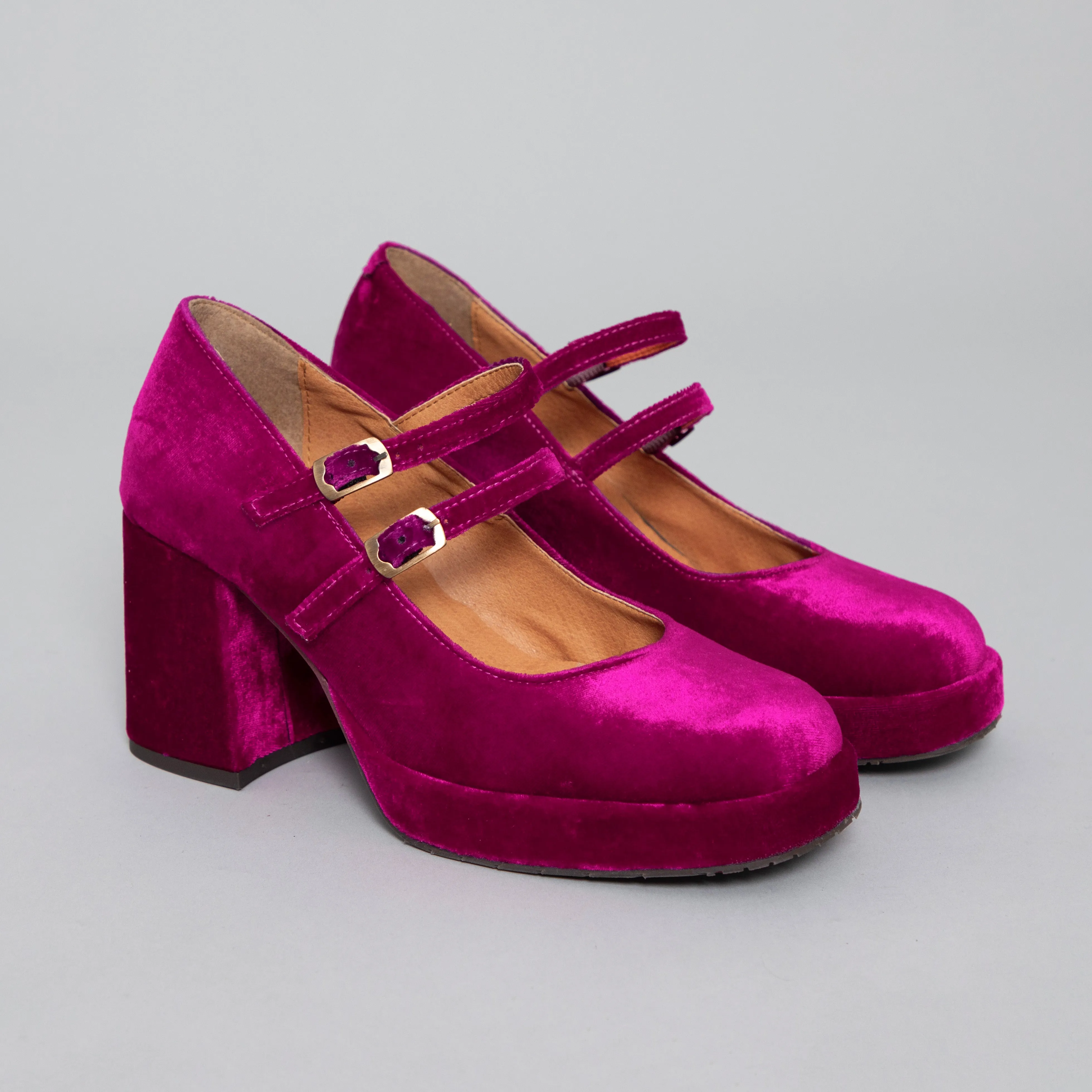 Sienna Vegan Velvet Magenta