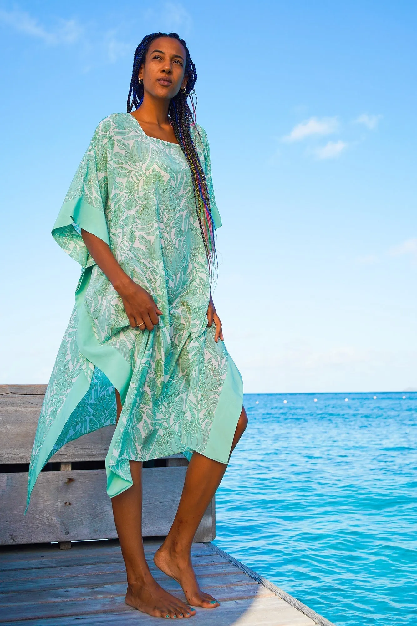 Silk Samantha Kaftan PROTEA