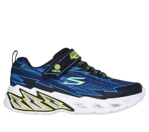 Skechers Boys S Lights Light Storm Bolt Brights Trainer Black/Blue