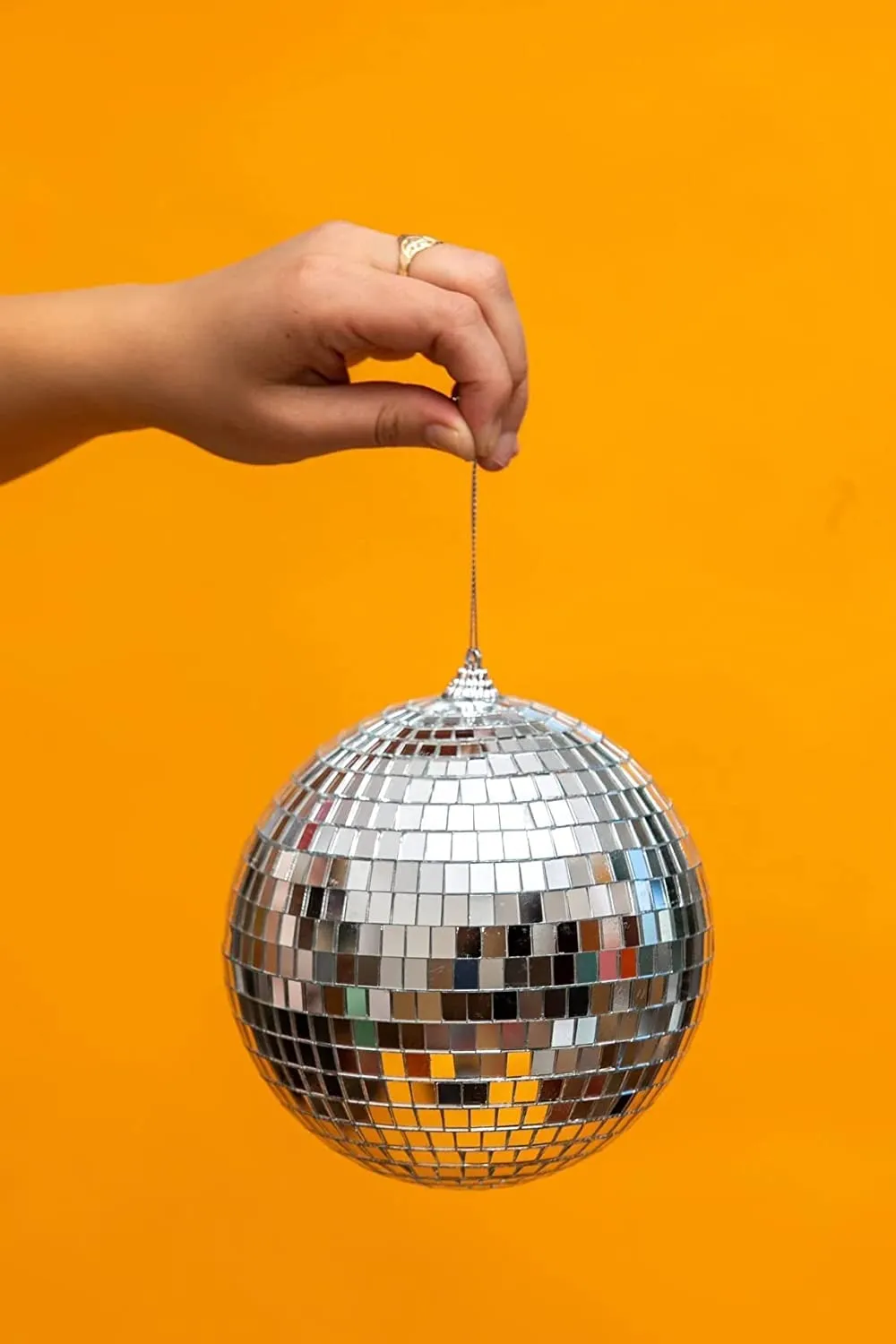 The Decor Affair 1 Pcs Disco Ball Get The Party Started with Our Spectacular Disco Ball with Hanging Swivel,Mirror Ball (Multiple Sizes) (5 Inch)