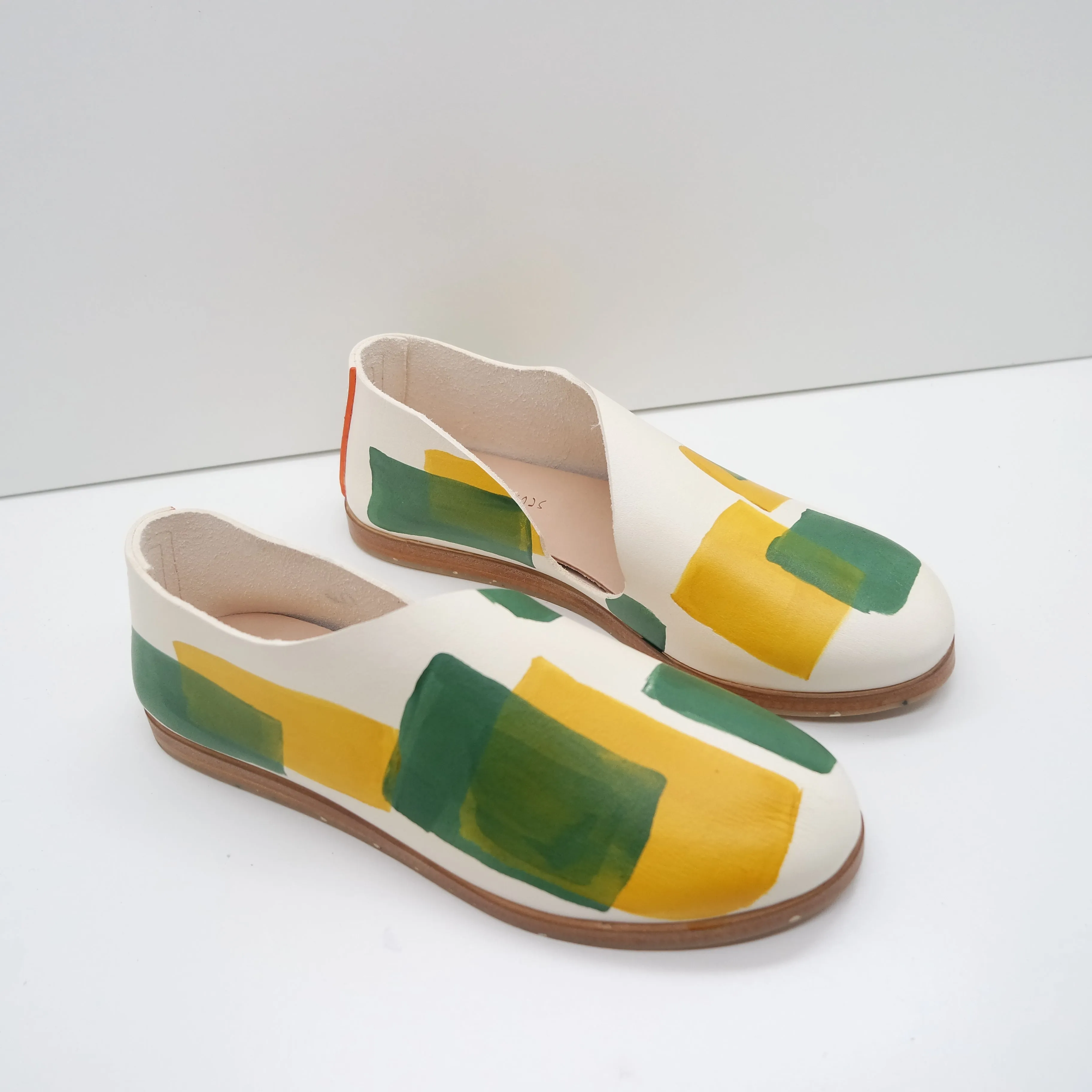 THE KEIKO. BLOCKS PRINT. TUMERIC. BUKO LEAF