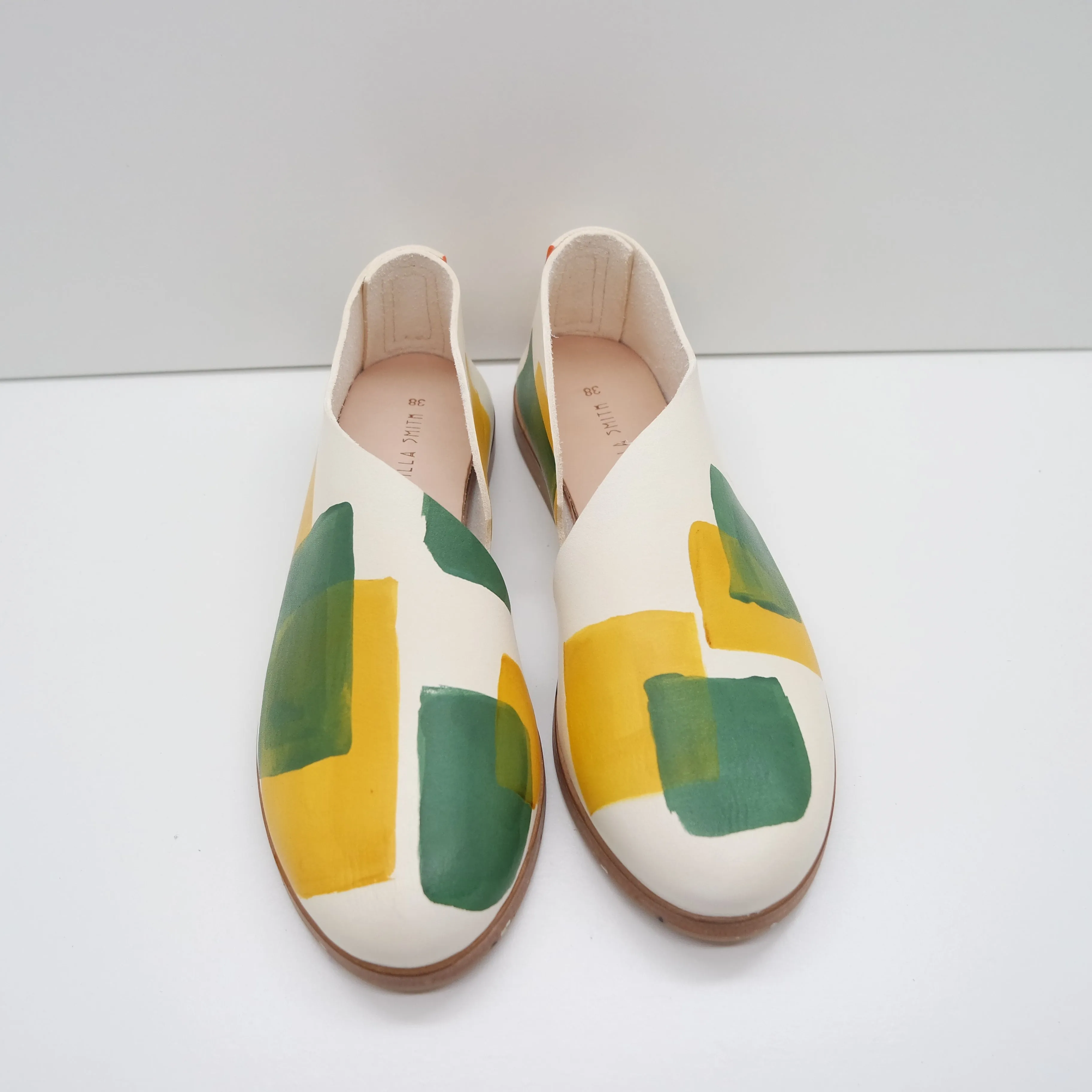 THE KEIKO. BLOCKS PRINT. TUMERIC. BUKO LEAF