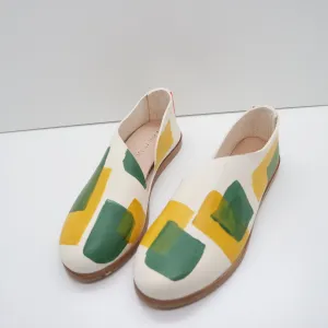 THE KEIKO. BLOCKS PRINT. TUMERIC. BUKO LEAF