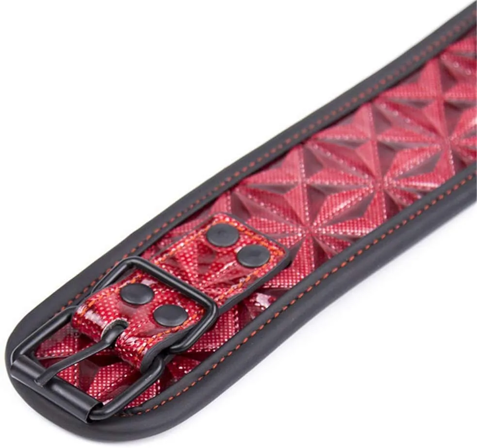 The Sub 6 Piece Aztec Black and Red Bondage Kit