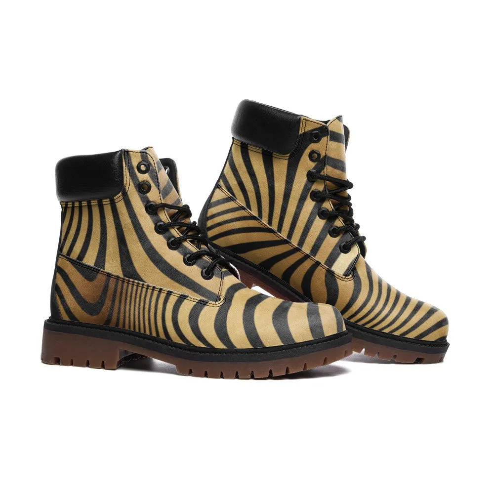 Tiger Abstract Casual Leather Lightweight boots TB