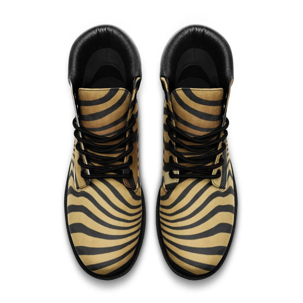 Tiger Abstract Casual Leather Lightweight boots TB